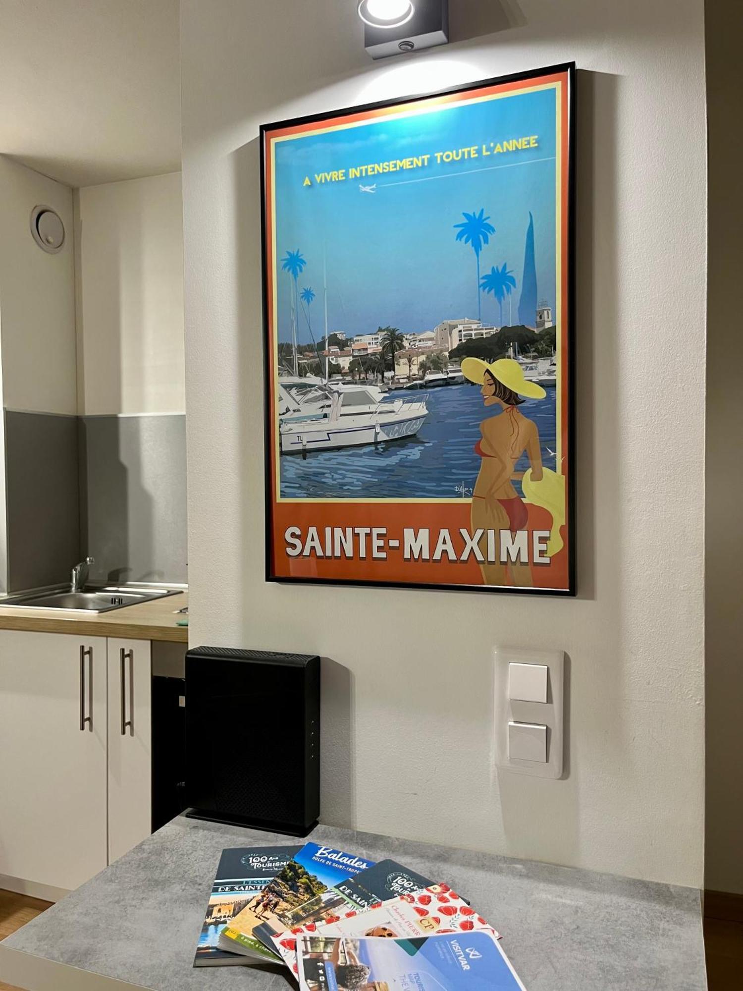 Perle Rare A 250M De La Plage ! Climatise Avec Parking, Balcon & Wifi Sainte-Maxime Eksteriør billede