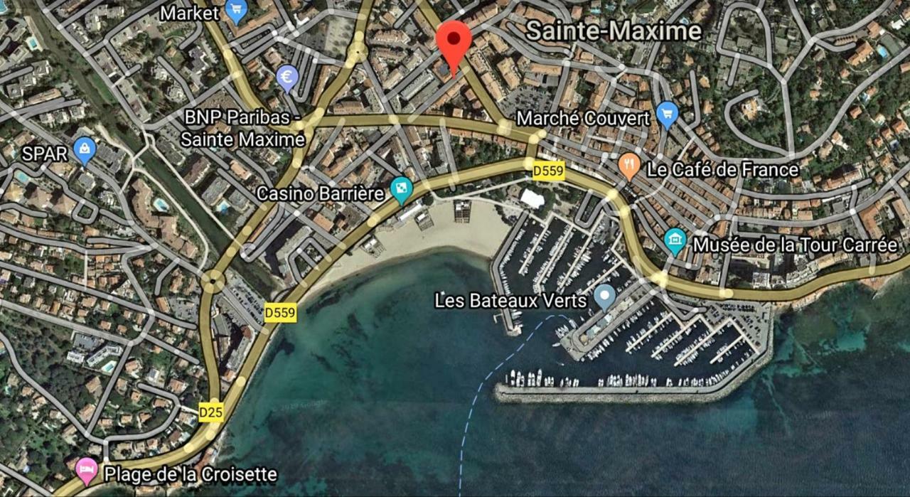 Perle Rare A 250M De La Plage ! Climatise Avec Parking, Balcon & Wifi Sainte-Maxime Eksteriør billede